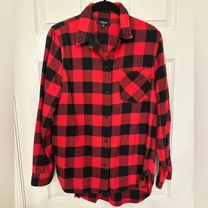 Madewell buffalo check women’s flannel shirt